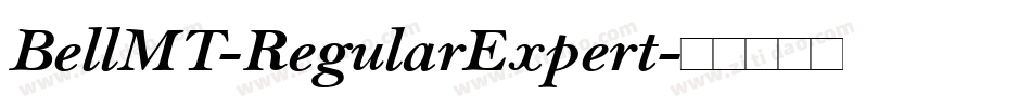 BellMT-RegularExpert字体转换