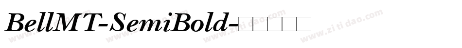 BellMT-SemiBold字体转换
