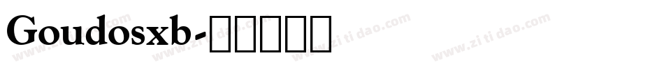 Goudosxb字体转换