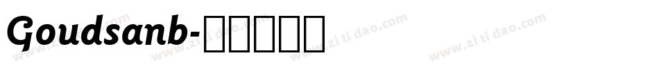 Goudsanb字体转换