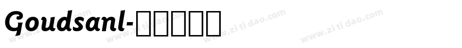 Goudsanl字体转换