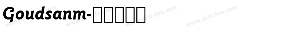 Goudsanm字体转换