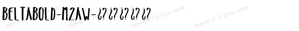 Beltabold-M2aw字体转换