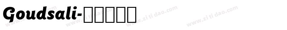 Goudsali字体转换