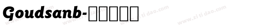 Goudsanb字体转换