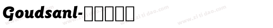 Goudsanl字体转换