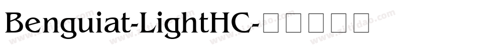 Benguiat-LightHC字体转换
