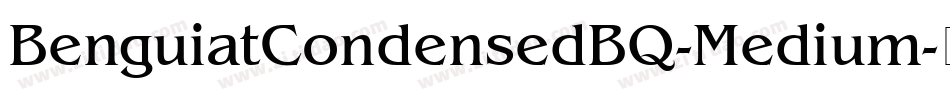 BenguiatCondensedBQ-Medium字体转换