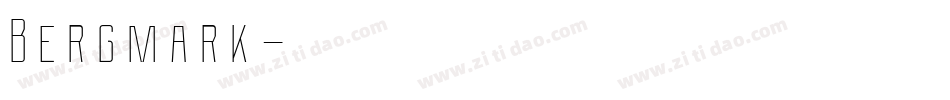 Bergmark字体转换