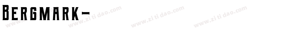 Bergmark字体转换