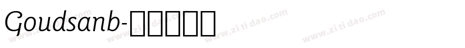 Goudsanb字体转换