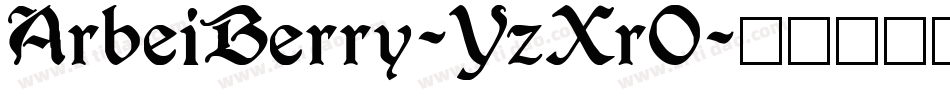 ArbeiBerry-YzXrO字体转换