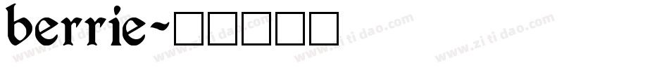 berrie字体转换