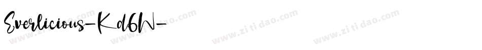 Everlicious-Kd6W字体转换