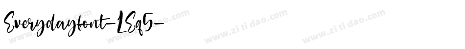 Everydayfont-LEq5字体转换