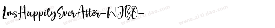 LmsHappilyEverAfter-WJBO字体转换