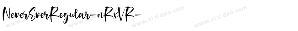 NeverEverRegular-nRxVR字体转换