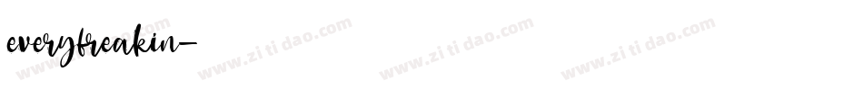 everyfreakin字体转换