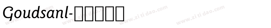 Goudsanl字体转换