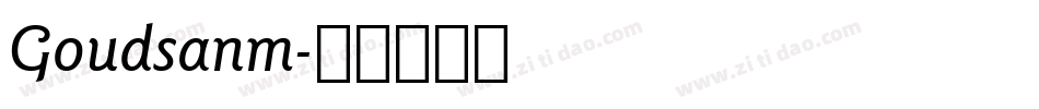 Goudsanm字体转换