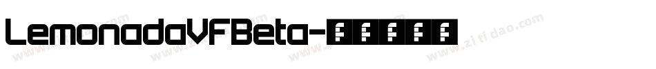 LemonadaVFBeta字体转换