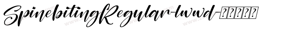 SpinebitingRegular-lwwd字体转换