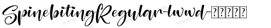 SpinebitingRegular-lwwd字体转换