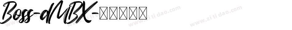 Boss-dMBX字体转换
