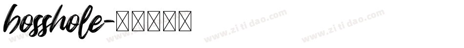 bosshole字体转换