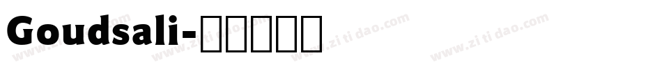 Goudsali字体转换
