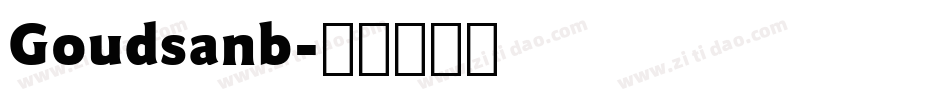 Goudsanb字体转换