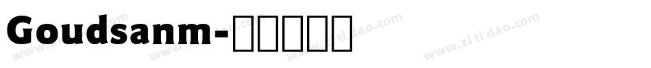 Goudsanm字体转换