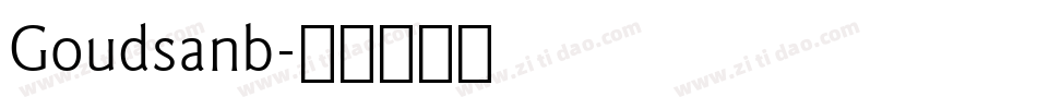 Goudsanb字体转换