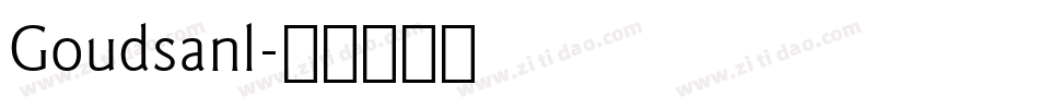 Goudsanl字体转换