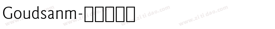 Goudsanm字体转换