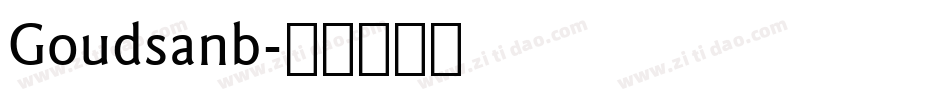 Goudsanb字体转换