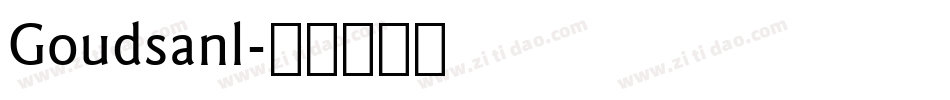 Goudsanl字体转换