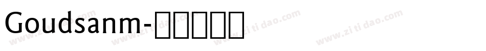 Goudsanm字体转换