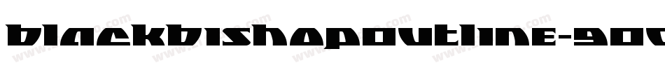 BlackBishopOutline-9ODL字体转换