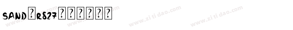 Sand-r827字体转换