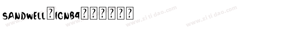 Sandwell-1GnB4字体转换
