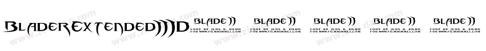 BladerExtended3D字体转换