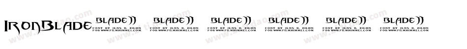 IronBlade字体转换