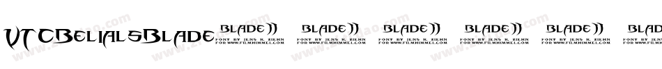 VTCBelialsBlade字体转换