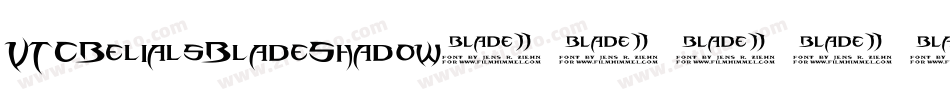 VTCBelialsBladeShadow字体转换