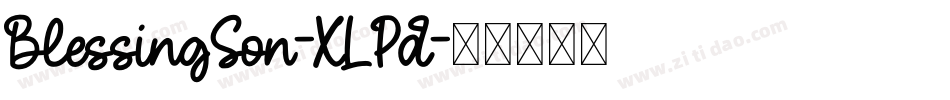 BlessingSon-XLPd字体转换