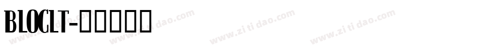 BLOCLT字体转换