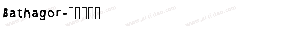 Bathagor字体转换
