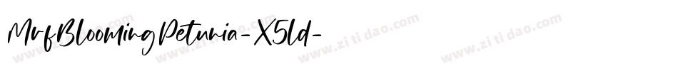 MrfBloomingPetunia-X5ld字体转换
