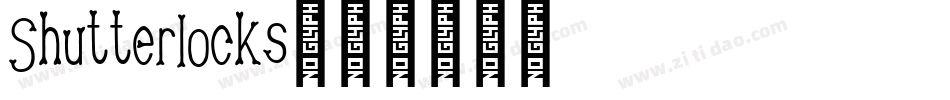 Shutterlocks字体转换